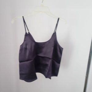 Elegant Purple Satin Camisole
